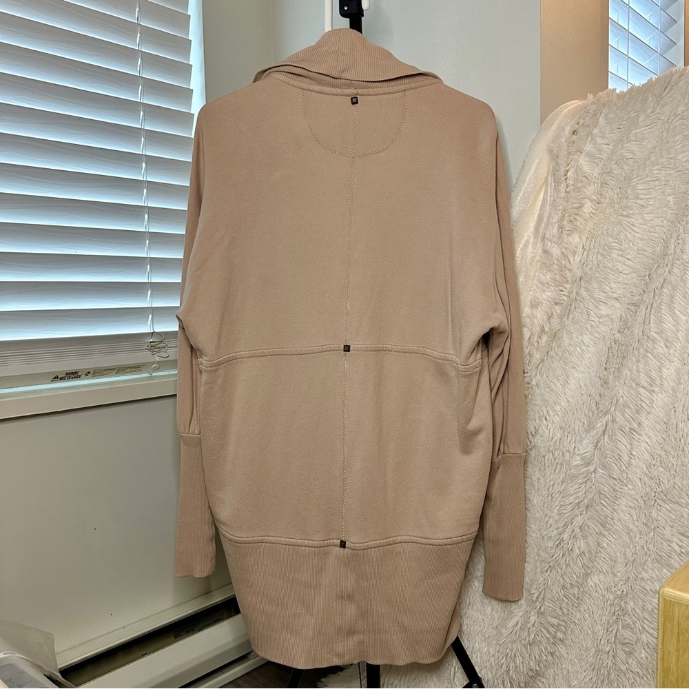 Aritzia Wilfred Beige Pink Long Cardigan Blazer Cotton Jacket Coat Sweater XXS-M